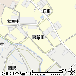 愛知県田原市神戸町（東新田）周辺の地図