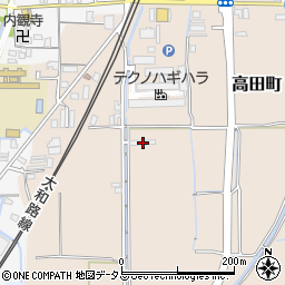 奈良県大和郡山市高田町164周辺の地図