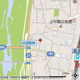 岡山県総社市清音上中島294周辺の地図