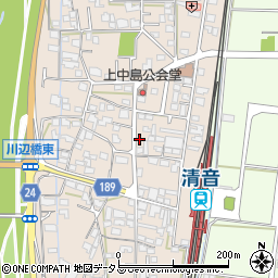 岡山県総社市清音上中島171周辺の地図
