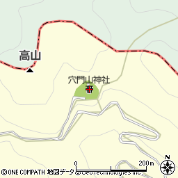 穴門山神社周辺の地図