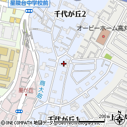 兵庫県神戸市垂水区千代が丘周辺の地図