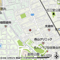 大阪府東大阪市源氏ケ丘12-11周辺の地図