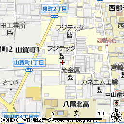 大阪府八尾市泉町1丁目52-4周辺の地図