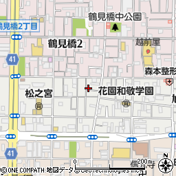大阪府大阪市西成区旭2丁目1-23周辺の地図