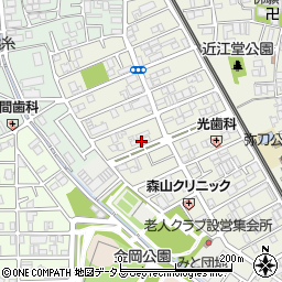 大阪府東大阪市源氏ケ丘12-9周辺の地図