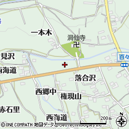 愛知県田原市六連町落合沢60周辺の地図