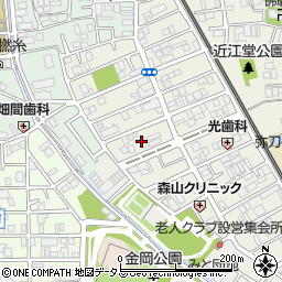 大阪府東大阪市源氏ケ丘12周辺の地図