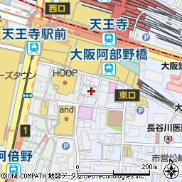 寿司と天ぷら だるま道場 天王寺店周辺の地図