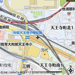 ＨｏｎｄａＣａｒｓ大阪天王寺店周辺の地図