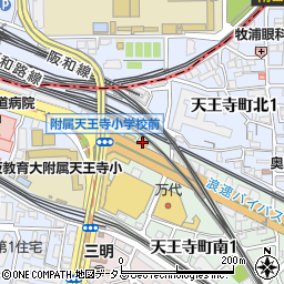 ホンダクリオ関西天王寺店周辺の地図