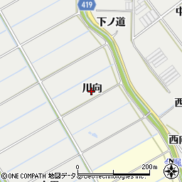 愛知県田原市江比間町川向周辺の地図
