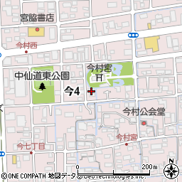 岡山県岡山市北区今4丁目3-28周辺の地図