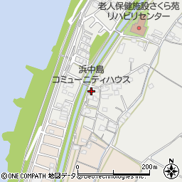 浜中島コミューニティハウス周辺の地図