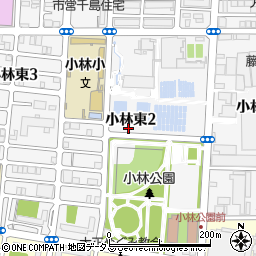 大阪府大阪市大正区小林東周辺の地図