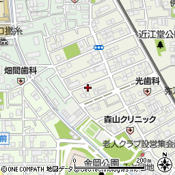 大阪府東大阪市源氏ケ丘12-25周辺の地図