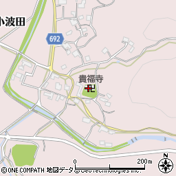 三重県名張市上小波田836周辺の地図
