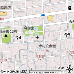 岡山県岡山市北区今4丁目3-14周辺の地図