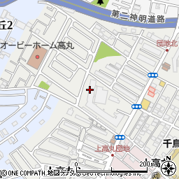 兵庫県神戸市垂水区上高丸3丁目周辺の地図