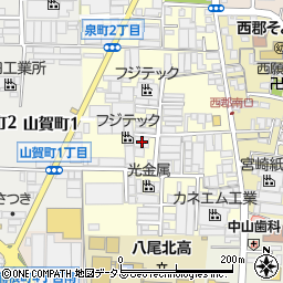 大阪府八尾市泉町1丁目67周辺の地図