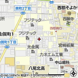 大阪府八尾市泉町1丁目73-1周辺の地図
