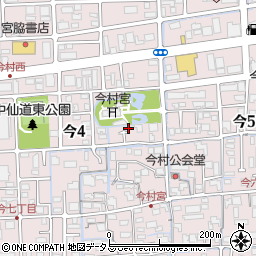 岡山県岡山市北区今4丁目3-17周辺の地図