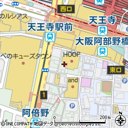 天王寺駅前合宿所周辺の地図