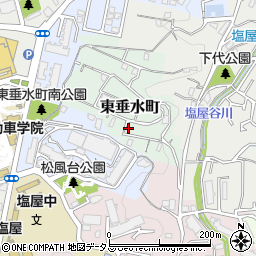 兵庫県神戸市垂水区東垂水町高丸周辺の地図