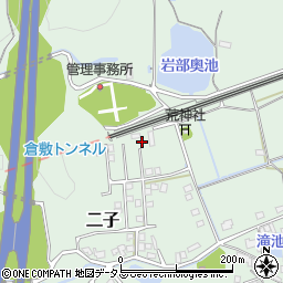 岡山県倉敷市二子1736周辺の地図