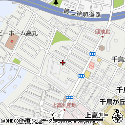 兵庫県神戸市垂水区上高丸周辺の地図