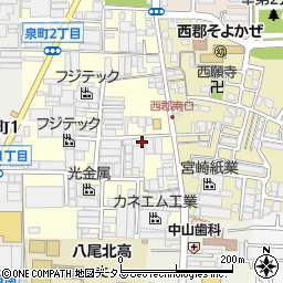 大阪府八尾市泉町1丁目82-2周辺の地図