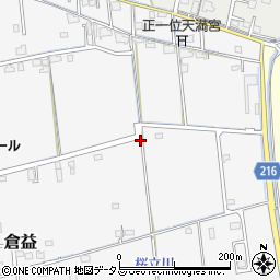 岡山県岡山市中区倉益398-1周辺の地図
