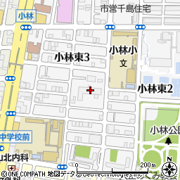 [葬儀場]大阪市立小林斎場周辺の地図