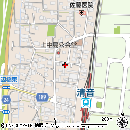 岡山県総社市清音上中島169周辺の地図