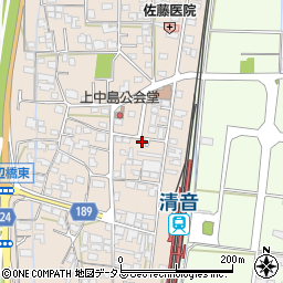 岡山県総社市清音上中島169-34周辺の地図