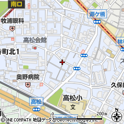 大阪府大阪市阿倍野区天王寺町北周辺の地図