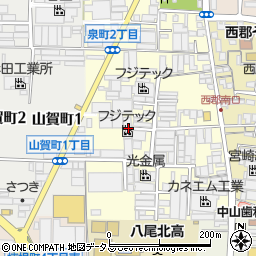 大阪府八尾市泉町1丁目52周辺の地図