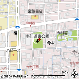 中仙道東公園周辺の地図