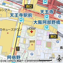 ビーウェイ株式会社　阿倍野店周辺の地図