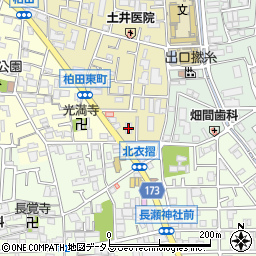 マクドナルド東大阪柏田店周辺の地図