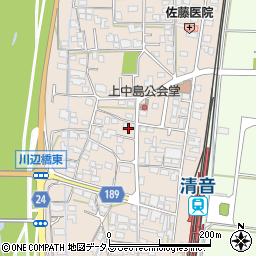 岡山県総社市清音上中島274周辺の地図