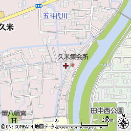 岡山県岡山市北区久米126周辺の地図