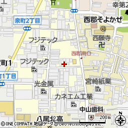 大阪府八尾市泉町1丁目81周辺の地図