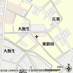 愛知県田原市神戸町（大無生）周辺の地図