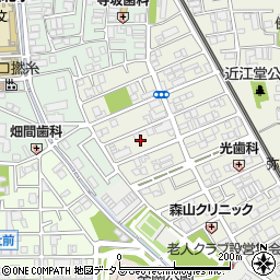 大阪府東大阪市源氏ケ丘9周辺の地図