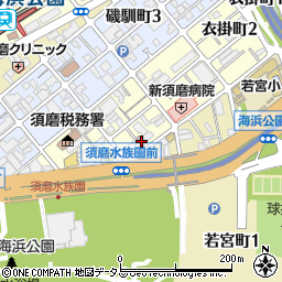 神戸衣掛郵便局周辺の地図