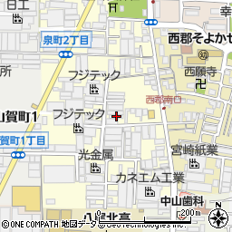 大阪府八尾市泉町1丁目75-3周辺の地図
