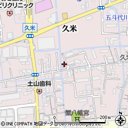 岡山県岡山市北区久米149周辺の地図