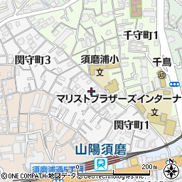 香風寺周辺の地図