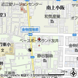 ジャパン　東大阪友井店周辺の地図